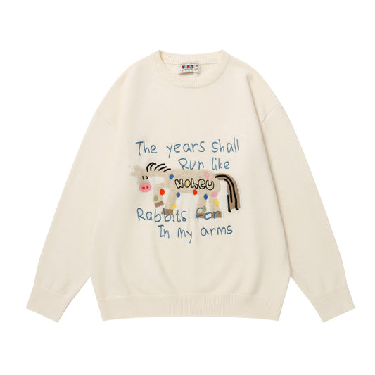 ⓀⓃⒾⓉ𒉽2025秋冬慵懶小馬百搭針織 Y-13