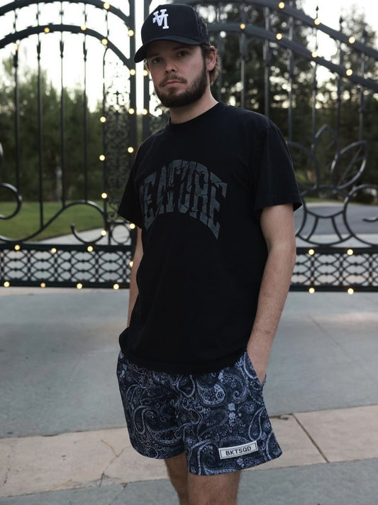 🔆𝔽𝕦𝕤𝕚𝕠𝕟 ☀ 𝔽𝕠𝕔𝕦𝕤 🔆 美式風BKTSQD變形蟲短褲夏季網眼輕薄透氣速乾四分運動跑步球褲