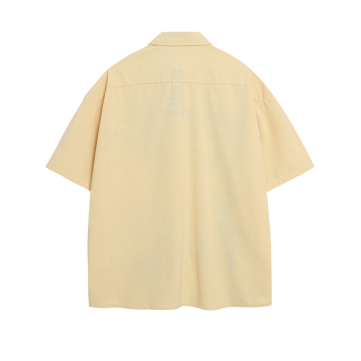 𝔼mbro 𝕊hirt𒉽美式復古可愛狗狗刺繡百搭寬鬆襯衫 IN639