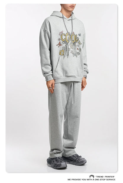 ♛𝔽𝕦𝕤𝕚𝕠𝕟 𝔽𝕠𝕔𝕦𝕤 ♛2025秋冬高磅水洗印花寬鬆落肩帽T 519