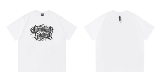 𝔽𝕦𝕤𝕚𝕠𝕟 𝔽𝕠𝕔𝕦𝕤 -ᴄʜɪᴄᴀɴᴏ♠︎悍匪♠︎Lorna Shore Rocker  Short Sleeve Cotton T Shirt 短袖