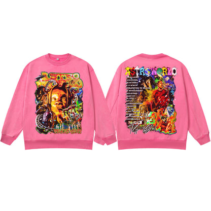 ♛𝔽𝕦𝕤𝕚𝕠𝕟 𝔽𝕠𝕔𝕦𝕤 ♛410G重磅水洗美式復古圓領厚T  GH-67