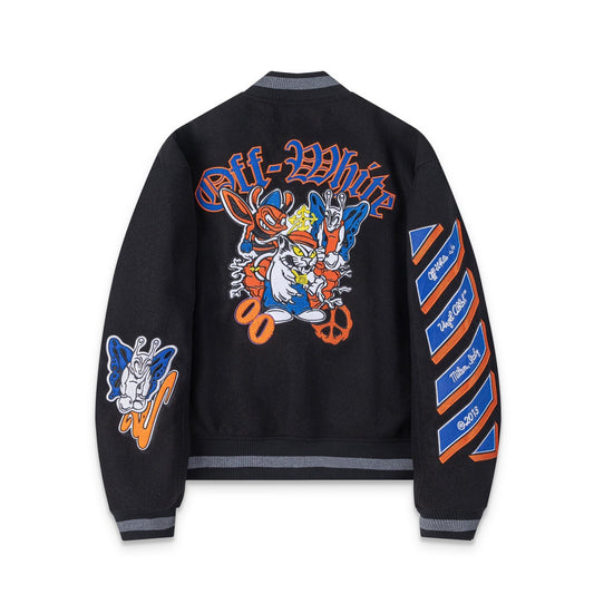 snɔoɟ uoı̣snɟ - 秋冬 OW 卡通動物圖案棒球服外套情侣男女 SM-254