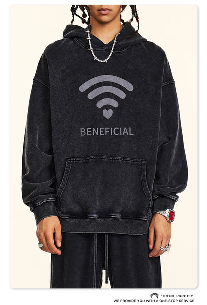 ♛𝔽𝕦𝕤𝕚𝕠𝕟 𝔽𝕠𝕔𝕦𝕤 ♛2025秋冬高磅復古水洗印花帽T 5-67