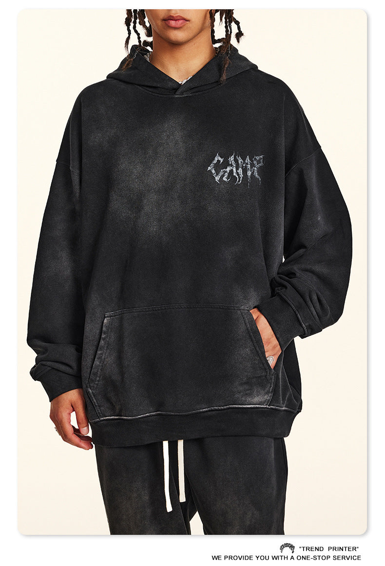 ♛𝔽𝕦𝕤𝕚𝕠𝕟 𝔽𝕠𝕔𝕦𝕤 ♛2025秋冬高磅復古水洗印花帽T 551