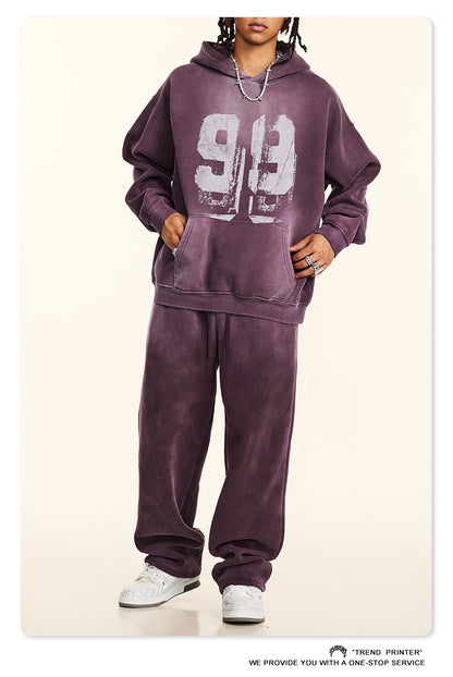 ♛𝔽𝕦𝕤𝕚𝕠𝕟 𝔽𝕠𝕔𝕦𝕤 ♛2025秋冬高磅復古水洗印花大學T B-03