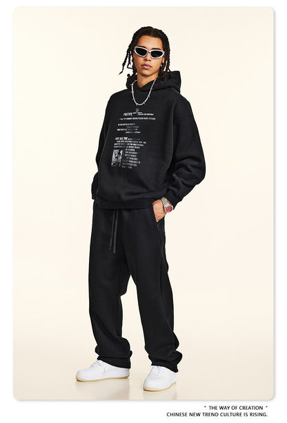 ♛𝔽𝕦𝕤𝕚𝕠𝕟 𝔽𝕠𝕔𝕦𝕤 ♛2025秋冬重磅復古水洗印花帽T B-45