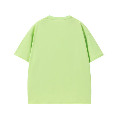 𝕃oose 𝔽it ☞𝟤𝟢𝟤𝟧 ☜美式復古愛心字母圓領T-Shirt寬版上衣SA-5