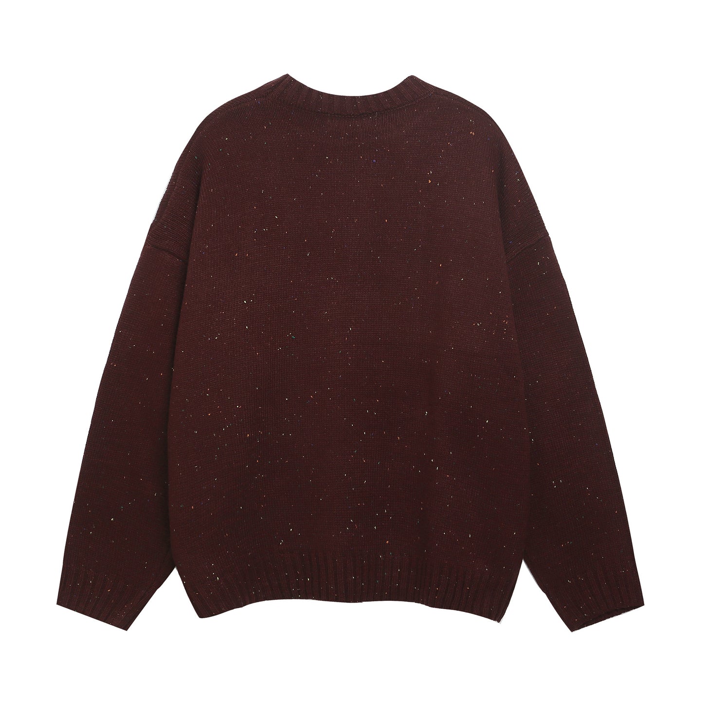 ⓀⓃⒾⓉ𒉽2025秋冬美式復古字母圓領慵懶針織 K-60