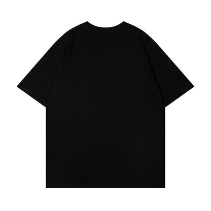 𝕃oose 𝔽it ☞𝟤𝟢𝟤𝟧 ☜美式復古設計感人像印花圖案男女中性 T-Shirt寬版上衣 LY56