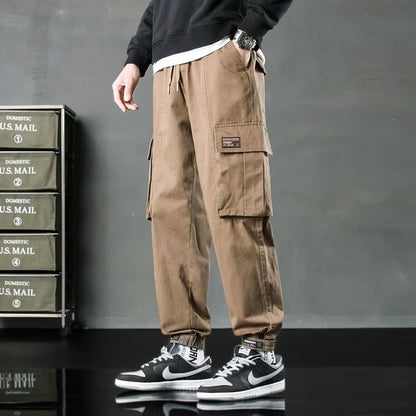 𖥟 𝔽𝕦𝕤𝕚𝕠𝕟 𝔽𝕠𝕔𝕦𝕤 ▓ 𝖜𝖔𝖗𝖐 𝖈𝖑𝖔𝖙𝖍𝖊𝖘 𖢘大碼多口袋工裝褲春秋季新款潮牌ins時尚痞帥束脚休閒褲 D-07