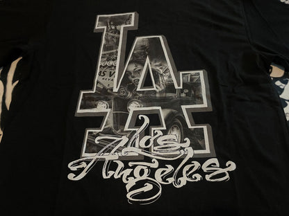 𝔽𝕦𝕤𝕚𝕠𝕟 𝔽𝕠𝕔𝕦𝕤 -ᴄʜɪᴄᴀɴᴏ♠︎悍匪♠︎美式大碼西海岸嘻哈hiphop重磅LA洛杉矶印花chicano風格短袖T恤