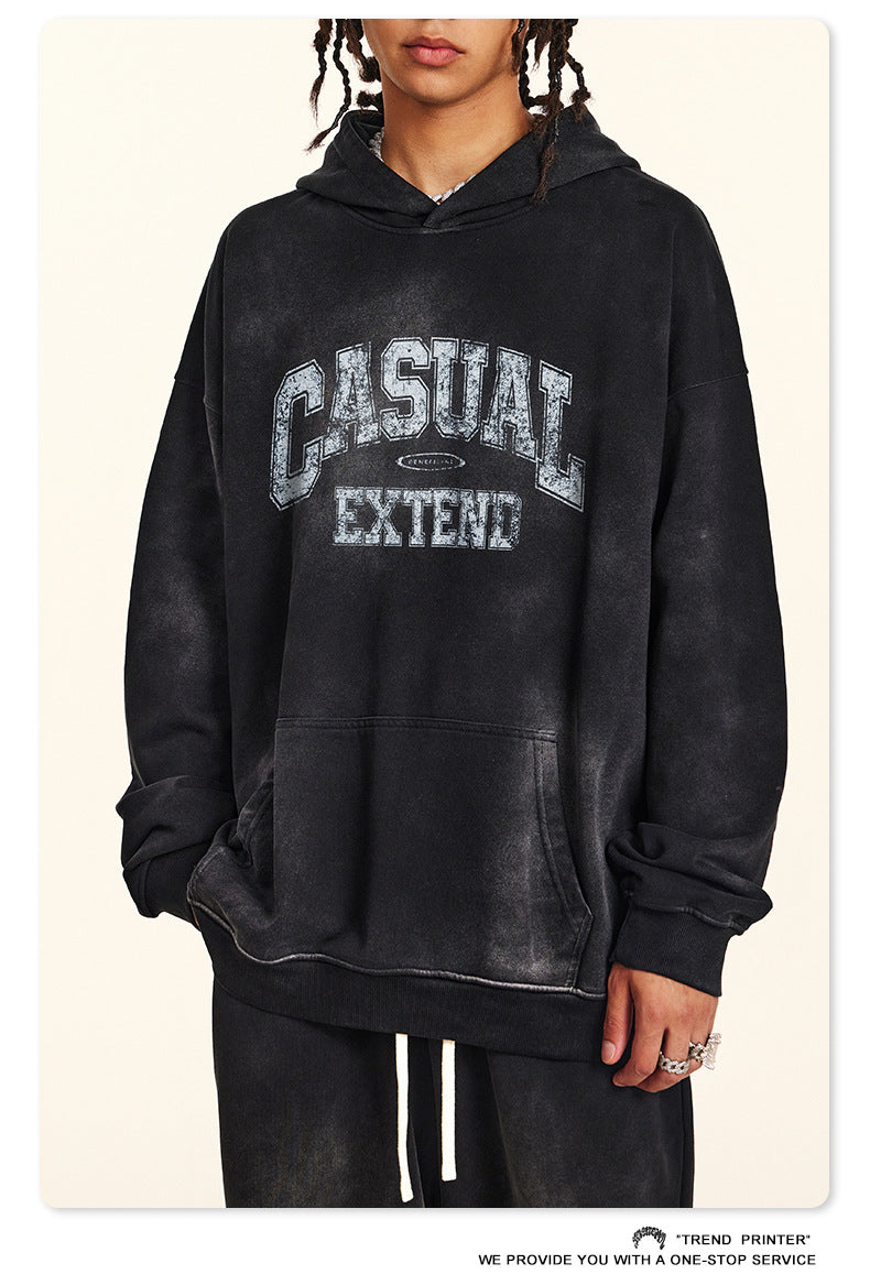 ♛𝔽𝕦𝕤𝕚𝕠𝕟 𝔽𝕠𝕔𝕦𝕤 ♛2025秋冬高磅復古水洗印花帽T 553