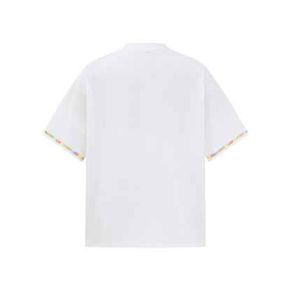 𝕃oose 𝔽it ☞𝟤𝟢𝟤𝟧 ☜領帶系列蠟筆塗鴉圓領寬版上衣A-3