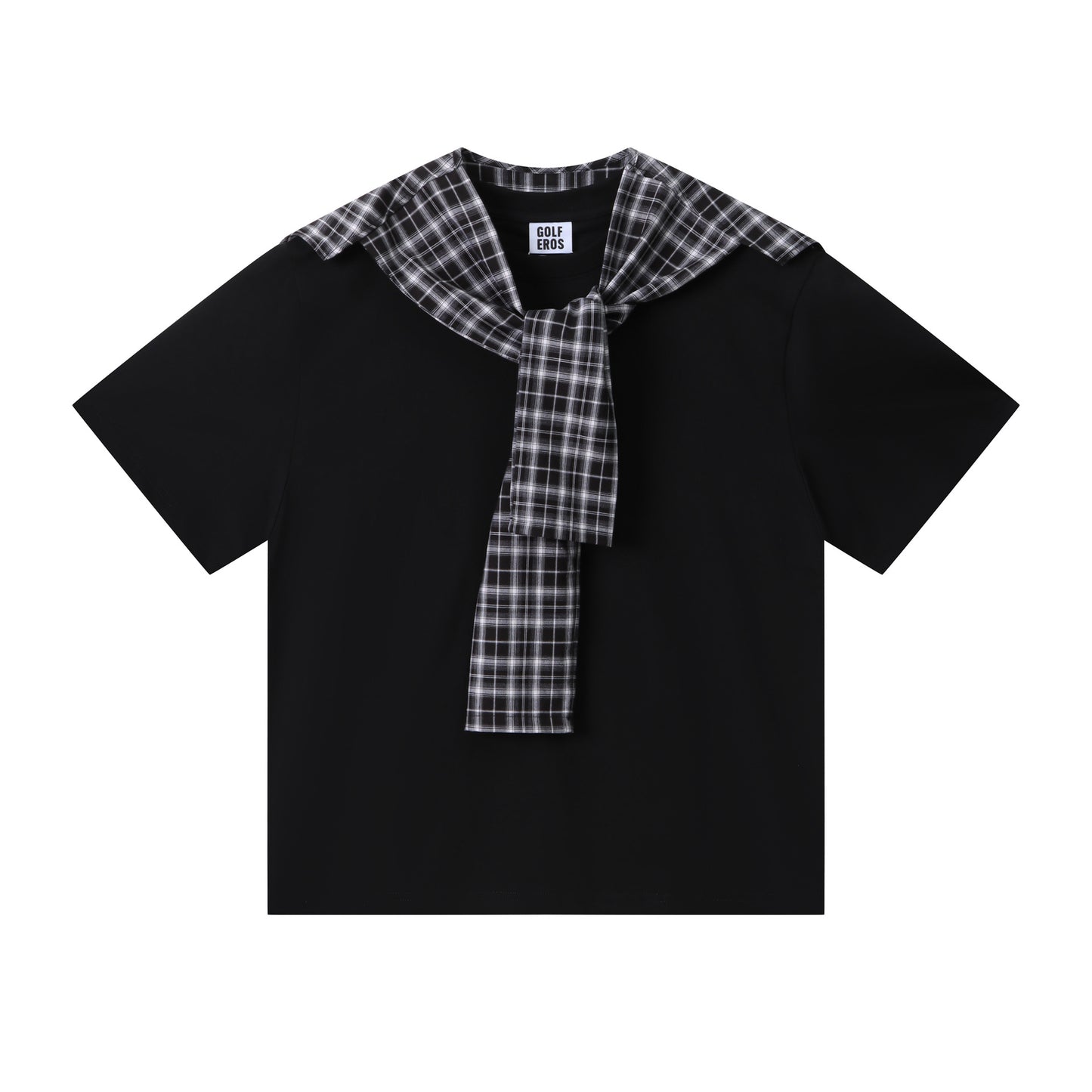 𝕃oose 𝔽it ☞𝟤𝟢𝟤𝟧 ☜美式復古披肩假兩件T袖上衣Z-9