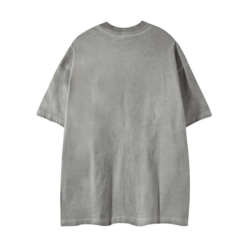 𝕃oose 𝔽it ☞𝟤𝟢𝟤𝟧 ☜美式復古貓狗印花風格男女中性 T-Shirt寬版上衣 FY58