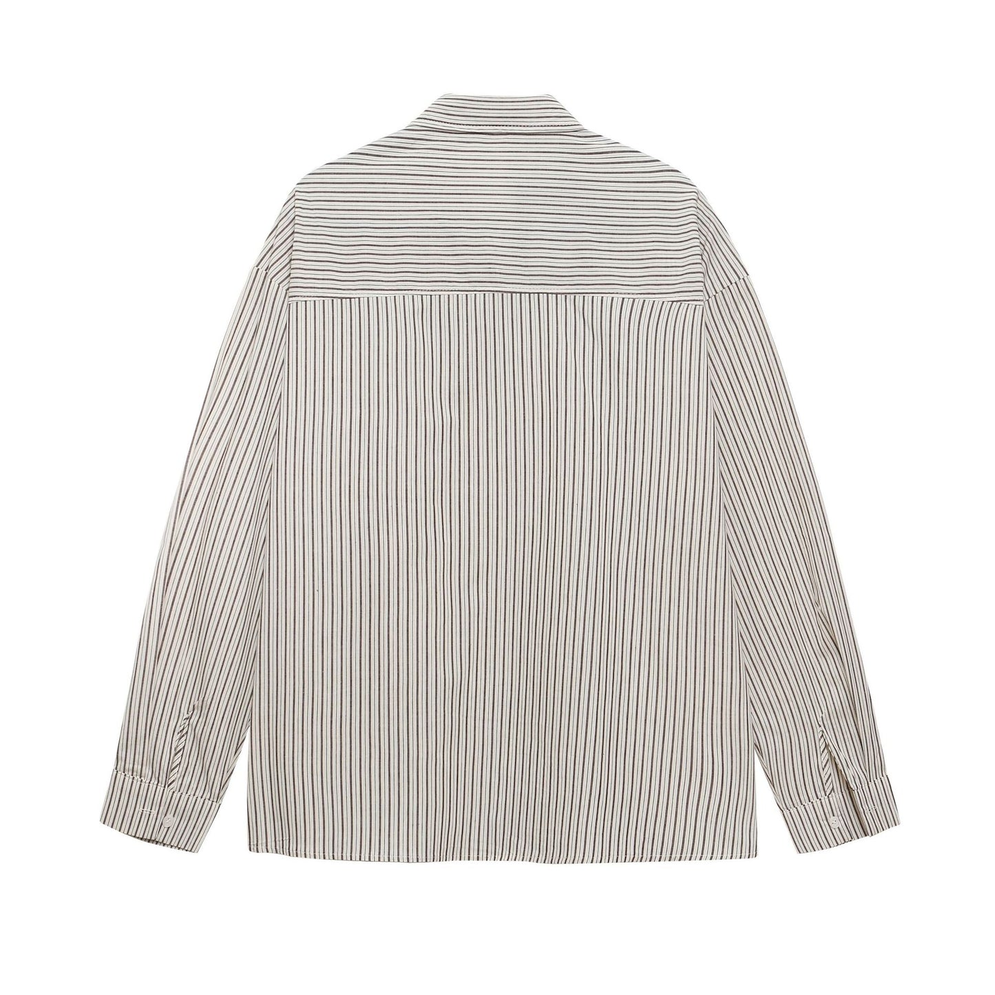 𝔼mbro 𝕊hirt𒉽2025秋冬復古假兩件披肩襯衫外套IN-18