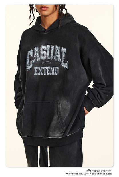 ♛𝔽𝕦𝕤𝕚𝕠𝕟 𝔽𝕠𝕔𝕦𝕤 ♛2025秋冬高磅復古水洗印花帽T 553