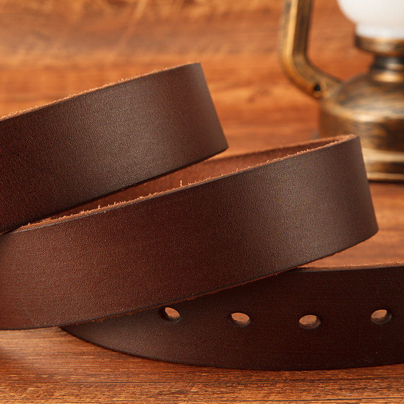 𝗕𝗘𝗟𝗧 熱銷男款不銹鋼扣簡約真皮休閒腰帶 99