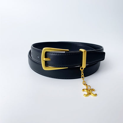 𝗕𝗘𝗟𝗧復古女款合金扣真皮簡約腰帶款 48
