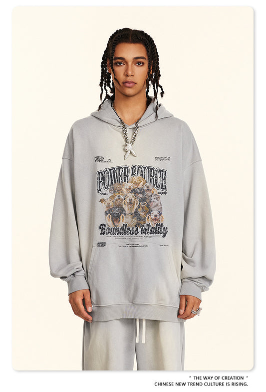 ♛𝔽𝕦𝕤𝕚𝕠𝕟 𝔽𝕠𝕔𝕦𝕤 ♛2025秋冬高磅復古水洗印花厚T 501