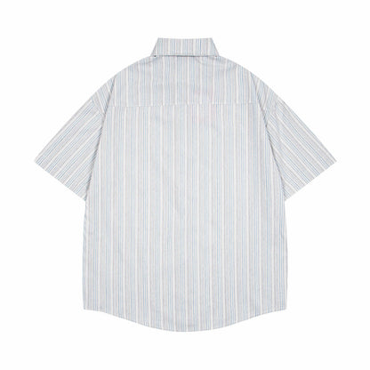 𝕃oose 𝔽it ☞𝟤𝟢𝟤𝟧 ☜日式復古領帶塗鴉圖案百搭休閒寬鬆襯衫