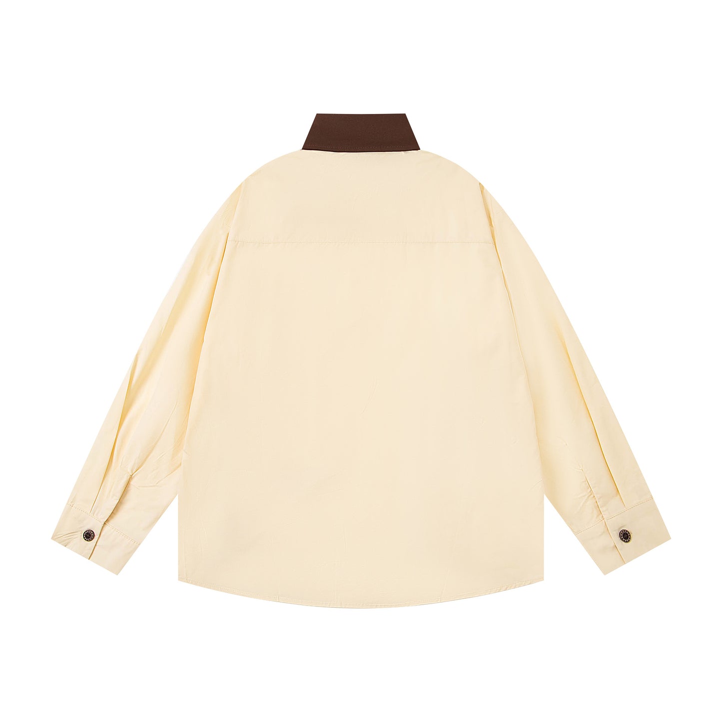 𝔼mbro 𝕊hirt𒉽2025秋冬小狗貼布繡寬鬆襯衫N-35