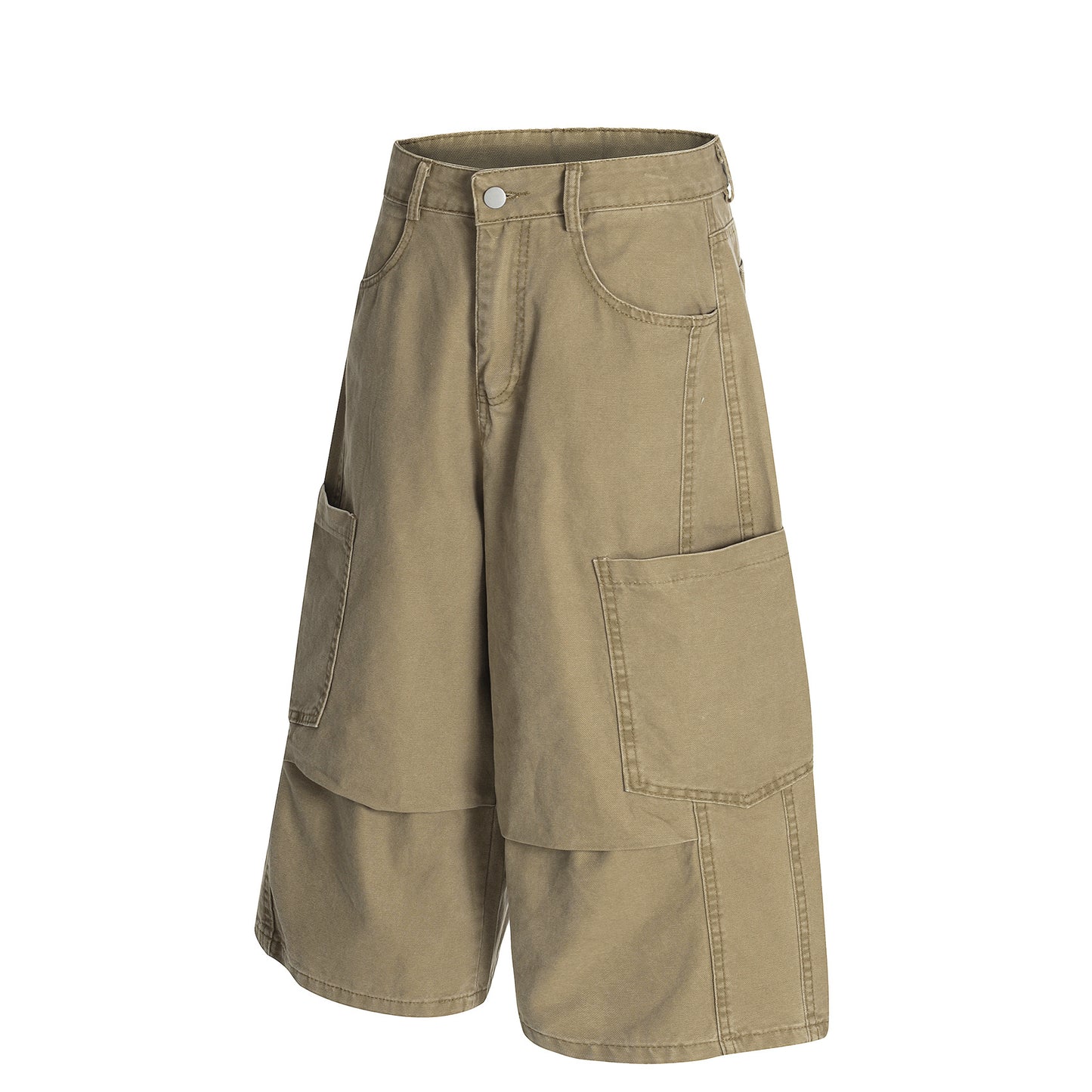 𖥟𝕽𝖊𝖑𝖆𝖝𝖊𝖉 𝖋𝖎𝖙  ☞美式復古工裝七分褲G-51