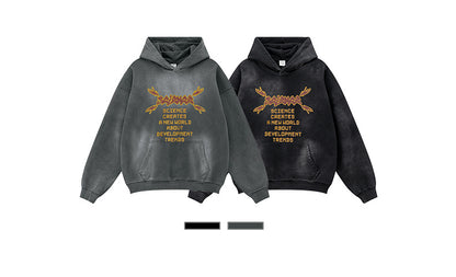 ♛𝔽𝕦𝕤𝕚𝕠𝕟 𝔽𝕠𝕔𝕦𝕤 ♛2025秋冬高磅復古水洗印花帽T 517