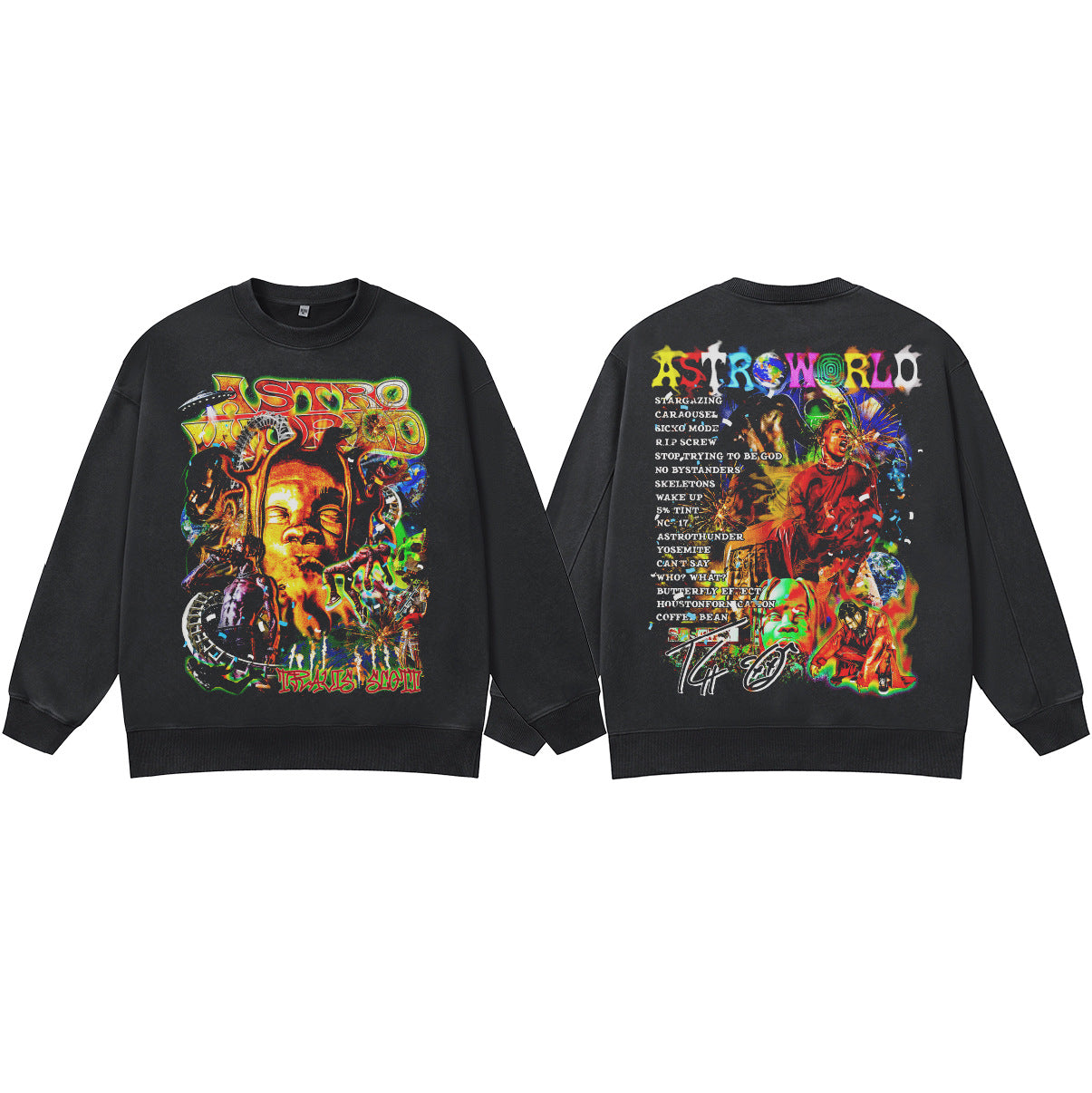 ♛𝔽𝕦𝕤𝕚𝕠𝕟 𝔽𝕠𝕔𝕦𝕤 ♛410G重磅水洗美式復古圓領厚T  GH-67