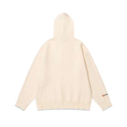 ⓀⓃⒾⓉ𒉽2025秋冬美式復古小馬刺繡連帽針織 K- 07