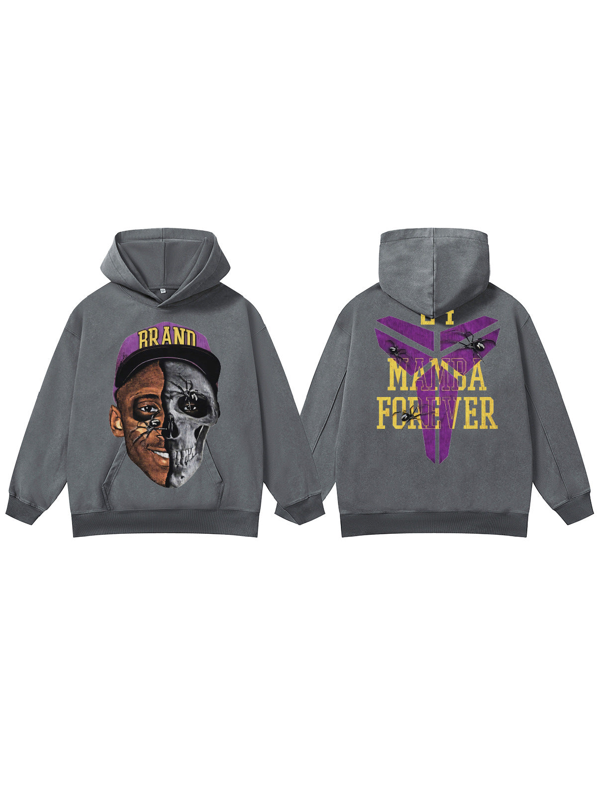 ♛𝔽𝕦𝕤𝕚𝕠𝕟 𝔽𝕠𝕔𝕦𝕤 ♛410G重磅水洗美式復古cleanfit連帽大學T  FZ-93