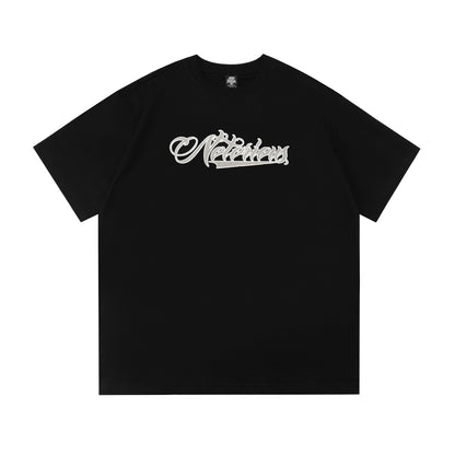 𝔽𝕦𝕤𝕚𝕠𝕟 𝔽𝕠𝕔𝕦𝕤 -ᴄʜɪᴄᴀɴᴏ♠︎悍匪♠︎  美版西海岸潮牌chicano奇卡諾經典LOGO寬鬆短袖T恤