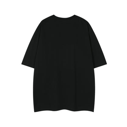 𝕃oose 𝔽it ☞𝟤𝟢𝟤𝟧 ☜美式復古孤獨小貓印花男女中性 T-Shirt寬版上衣 SR-71