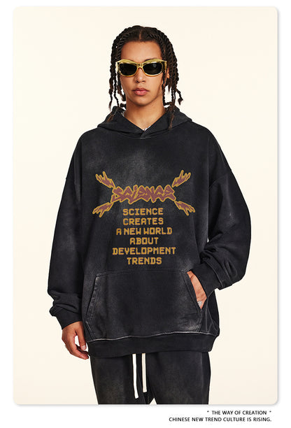 ♛𝔽𝕦𝕤𝕚𝕠𝕟 𝔽𝕠𝕔𝕦𝕤 ♛2025秋冬高磅復古水洗印花帽T 517