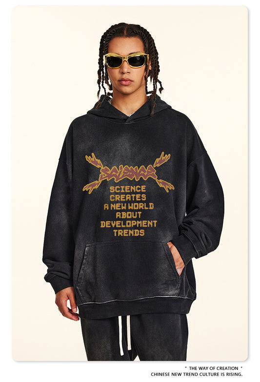 ♛𝔽𝕦𝕤𝕚𝕠𝕟 𝔽𝕠𝕔𝕦𝕤 ♛2025秋冬高磅復古水洗印花帽T 517