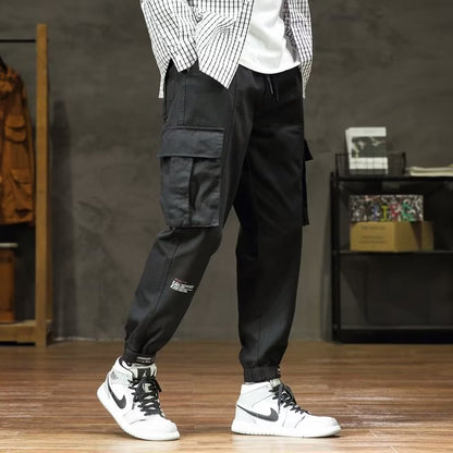 𖥟 𝔽𝕦𝕤𝕚𝕠𝕟 𝔽𝕠𝕔𝕦𝕤 ▓ 𝖜𝖔𝖗𝖐 𝖈𝖑𝖔𝖙𝖍𝖊𝖘 𖢘大碼多口袋工裝褲春秋季新款潮牌ins時尚痞帥束脚休閒褲 D-07