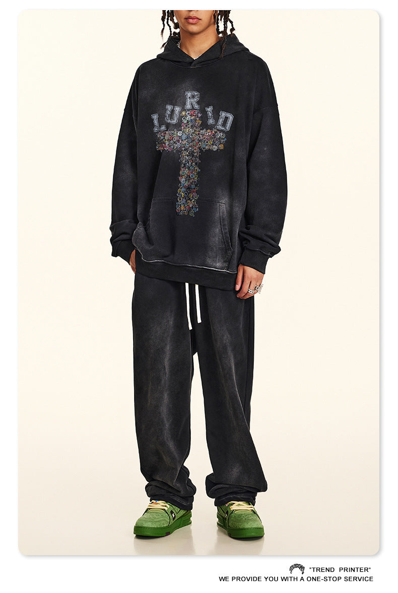 ♛𝔽𝕦𝕤𝕚𝕠𝕟 𝔽𝕠𝕔𝕦𝕤 ♛2025秋冬高磅復古水洗印花帽T 525