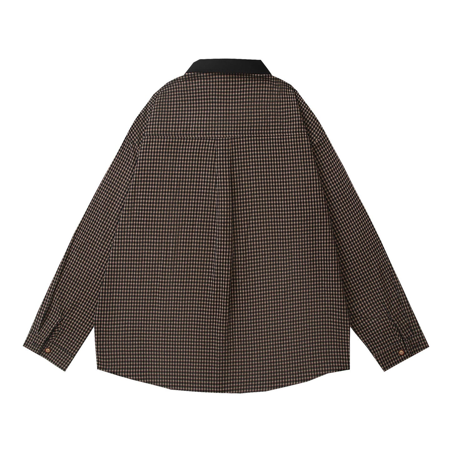 𝔼mbro 𝕊hirt𒉽2025秋冬可愛圖案刺繡寬鬆襯衫外套C-30