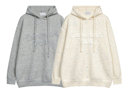 ⓀⓃⒾⓉ𒉽2025秋冬復古慵懶百搭連帽針織 M-12