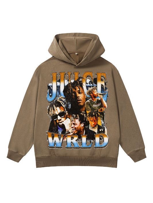 ♛𝔽𝕦𝕤𝕚𝕠𝕟 𝔽𝕠𝕔𝕦𝕤 ♛410G重磅水洗美式復古連帽大學T  FZ-59