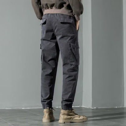 𖥟 𝔽𝕦𝕤𝕚𝕠𝕟 𝔽𝕠𝕔𝕦𝕤 ▓ 𝖜𝖔𝖗𝖐 𝖈𝖑𝖔𝖙𝖍𝖊𝖘 𖢘大碼新款潮流多口袋寬鬆束腳褲工裝褲  D-04 (此款偏合身