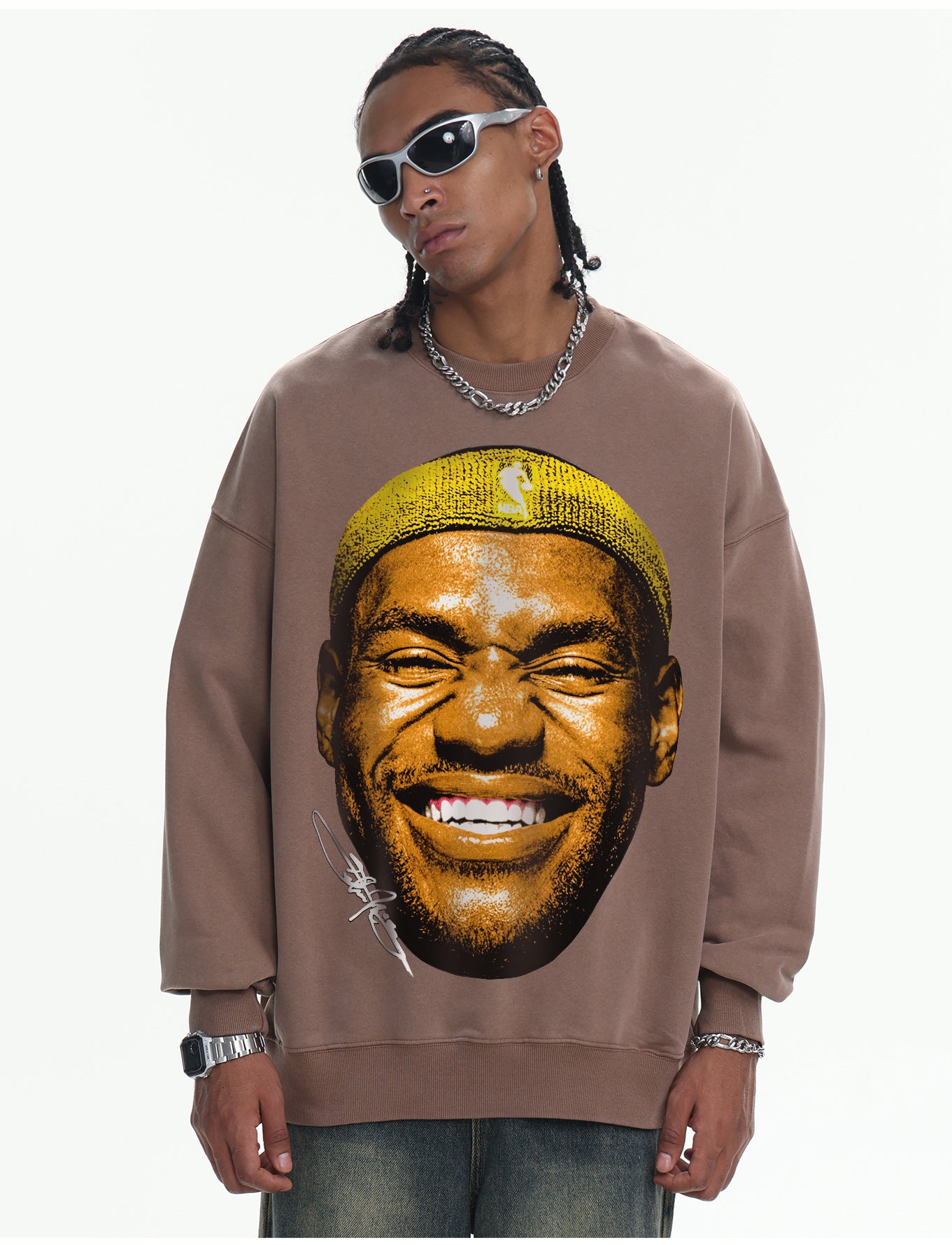 ♛𝔽𝕦𝕤𝕚𝕠𝕟 𝔽𝕠𝕔𝕦𝕤 ♛410G重磅水洗美式復古圓領厚T  GH-44