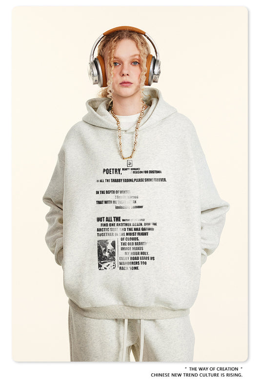 ♛𝔽𝕦𝕤𝕚𝕠𝕟 𝔽𝕠𝕔𝕦𝕤 ♛2025秋冬重磅復古水洗印花帽T B-45