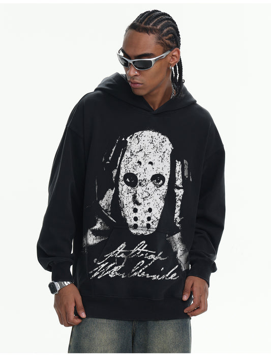 ♛𝔽𝕦𝕤𝕚𝕠𝕟 𝔽𝕠𝕔𝕦𝕤 ♛410G重磅水洗美式復古連帽大學T  FZ-	72