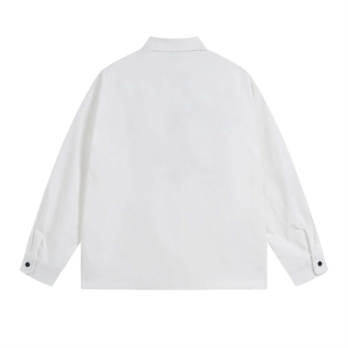 𝔼mbro 𝕊hirt𒉽秋冬長袖復古印花寬鬆襯衫N-4