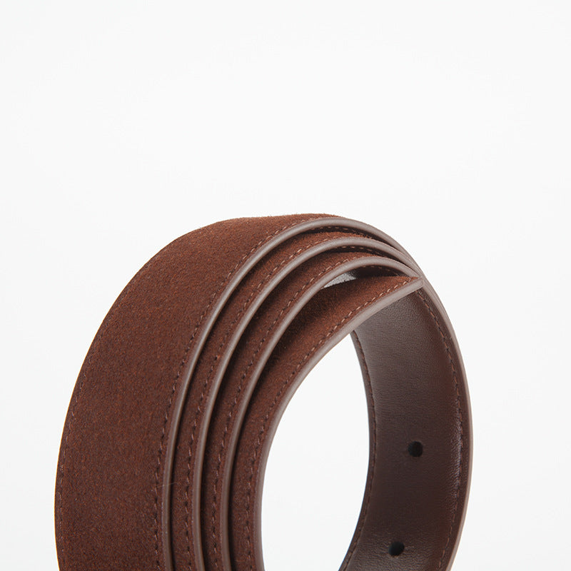 𝗕𝗘𝗟𝗧熱銷女款真皮合金扣牛皮磨砂腰帶細款  07