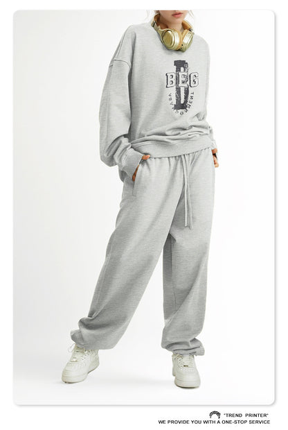 ♛𝔽𝕦𝕤𝕚𝕠𝕟 𝔽𝕠𝕔𝕦𝕤 ♛2025秋冬高磅水洗印花寬鬆落肩帽T 508