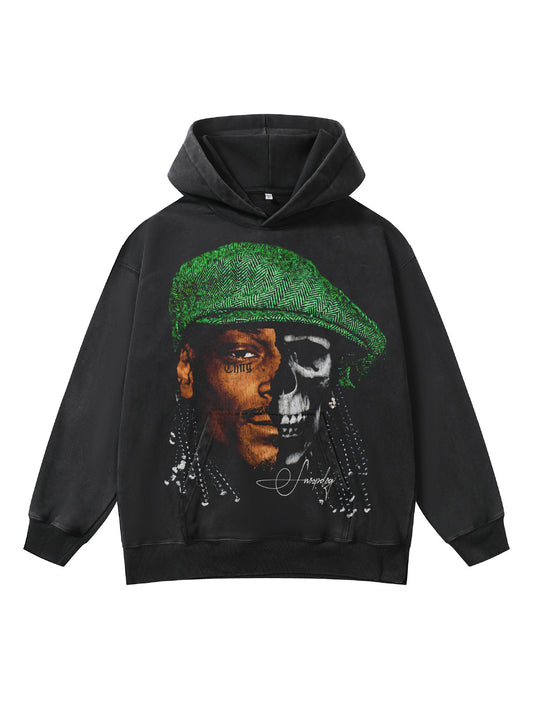 ♛𝔽𝕦𝕤𝕚𝕠𝕟 𝔽𝕠𝕔𝕦𝕤 ♛410G重磅水洗美式復古連帽大學T  FZ-77