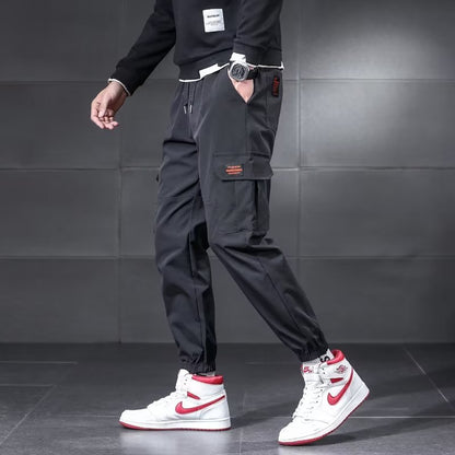 𖥟 𝔽𝕦𝕤𝕚𝕠𝕟 𝔽𝕠𝕔𝕦𝕤 ▓ 𝖜𝖔𝖗𝖐 𝖈𝖑𝖔𝖙𝖍𝖊𝖘 𖢘工裝褲春季薄款寬鬆大碼休閒褲潮牌時尚束腳褲 D-09